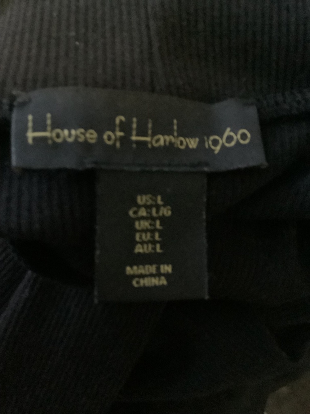 House of Harlow Black Mock Neck Dress - Picture 2 of 2